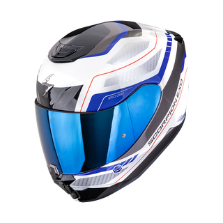 Casco integral Scorpion Exo-391 Leo – Blanco Azul