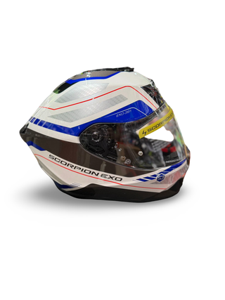 Casco integral Scorpion Exo-391 Leo – Blanco Azul