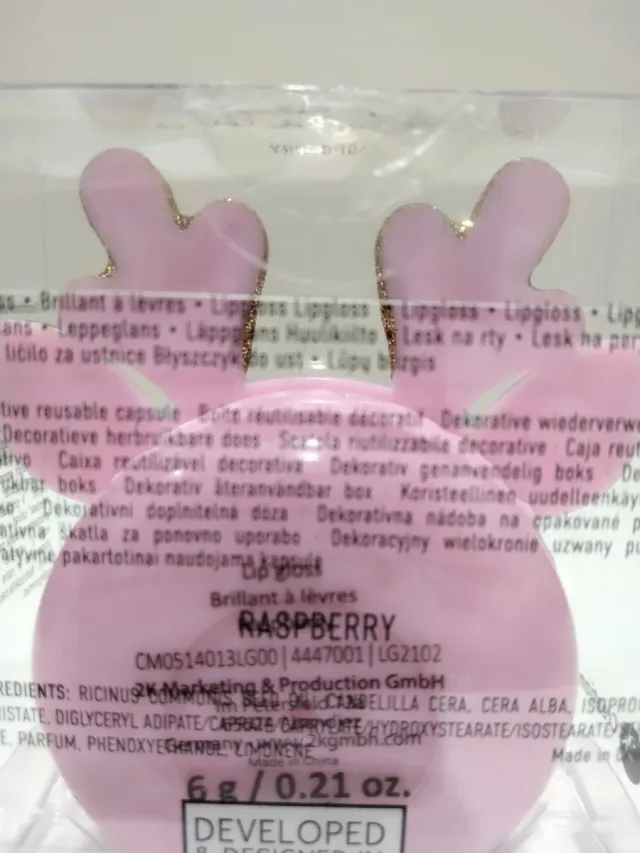 Lip gloss 2k marketing lampone