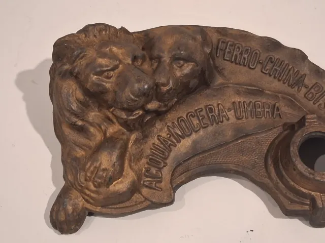 Porta calamaio vintage Ferro-China-Bisleri