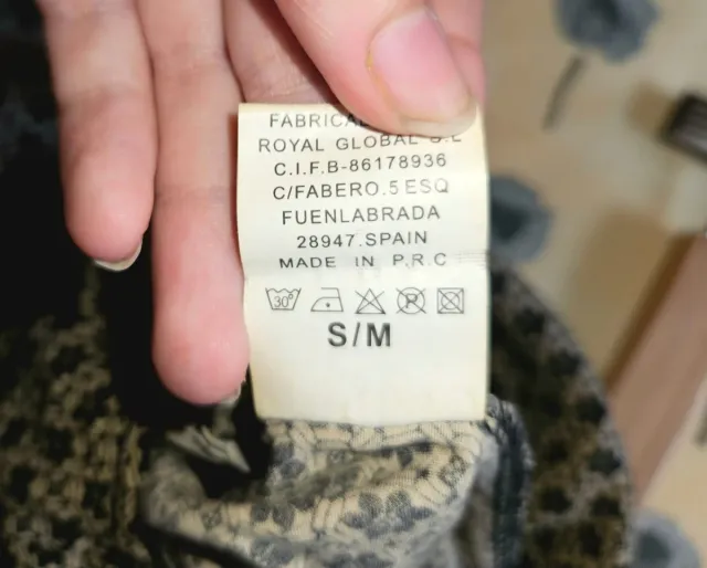 Mono largo estampado cremallera S/M