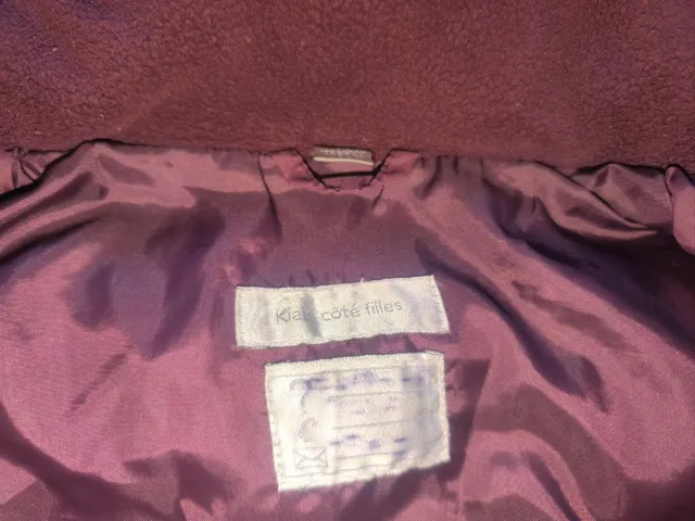 Chaquetón niña KIABI morado T5