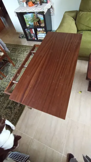 Mesa de centro de madera extensible