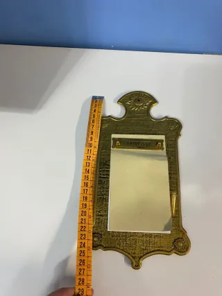 Bloc de notas antiguo en ottone