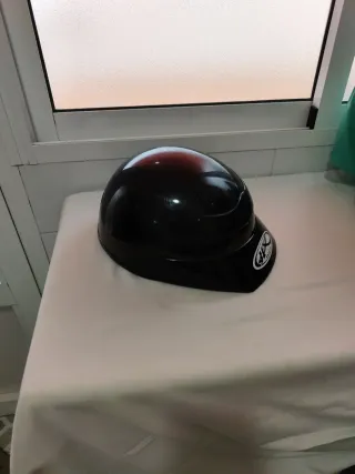 Casco ciclomotor negro HX Safety