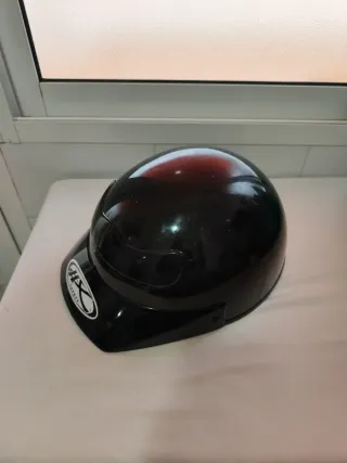 Casco ciclomotor negro HX Safety