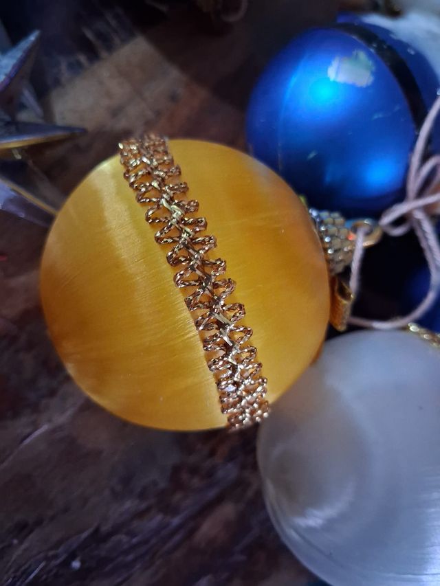 Palline di Natale in tessuto e plastica