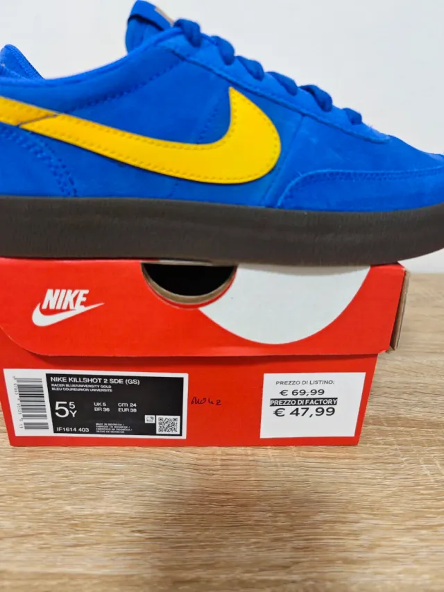 Nike Sneakers Blu/Giallo Taglia 38 Nuove