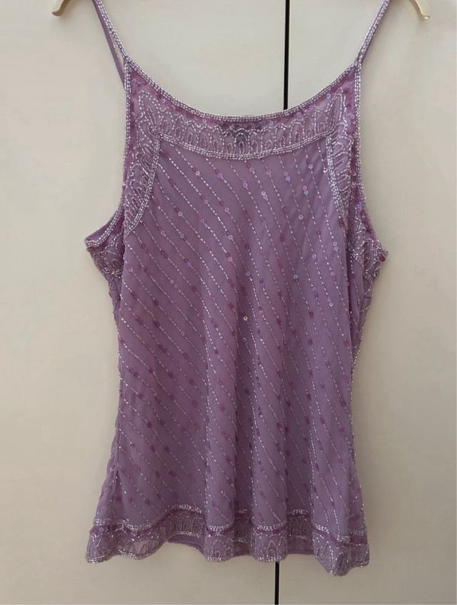 Canotta OVS perline lavanda taglia L