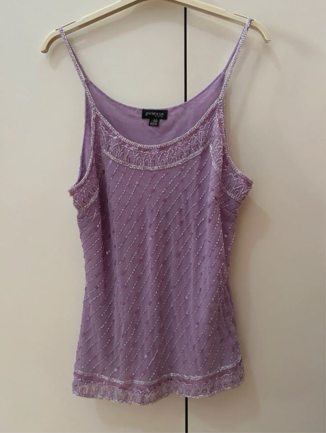 Canotta OVS perline lavanda taglia L