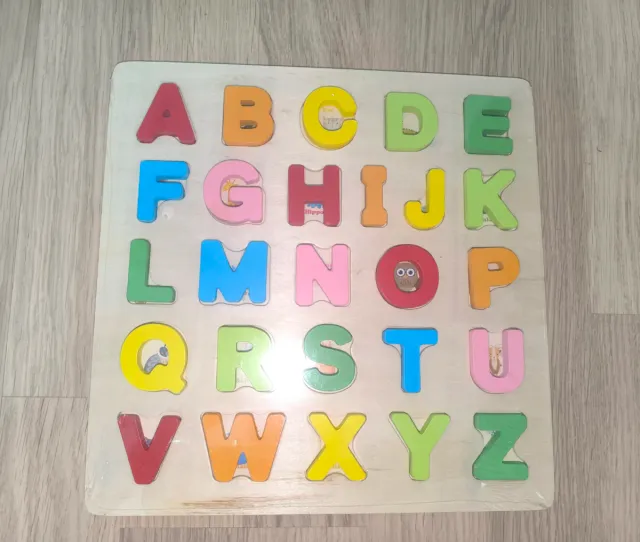 Puzzle Abecedario Madera Nuevo