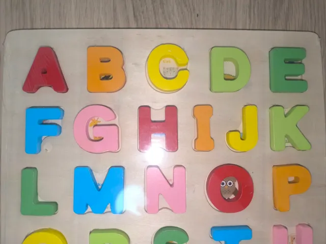 Puzzle Abecedario Madera Nuevo