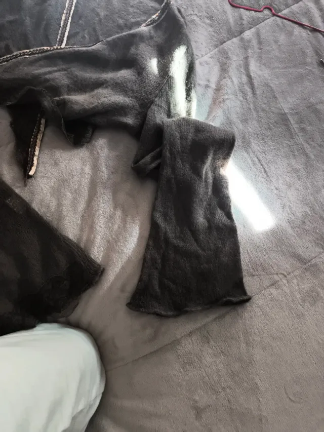 Conjunto de punto con encaje,lo compré en Paris