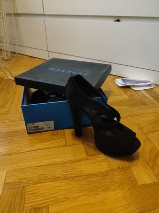 Sandalias negras plataforma