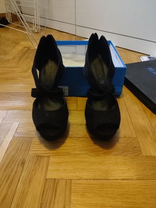 Sandalias negras plataforma