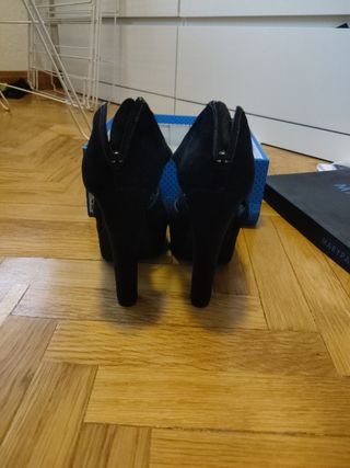 Sandalias negras plataforma