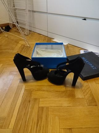 Sandalias negras plataforma