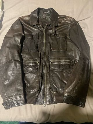 Cazadora Piel Massimo Dutti Talla M