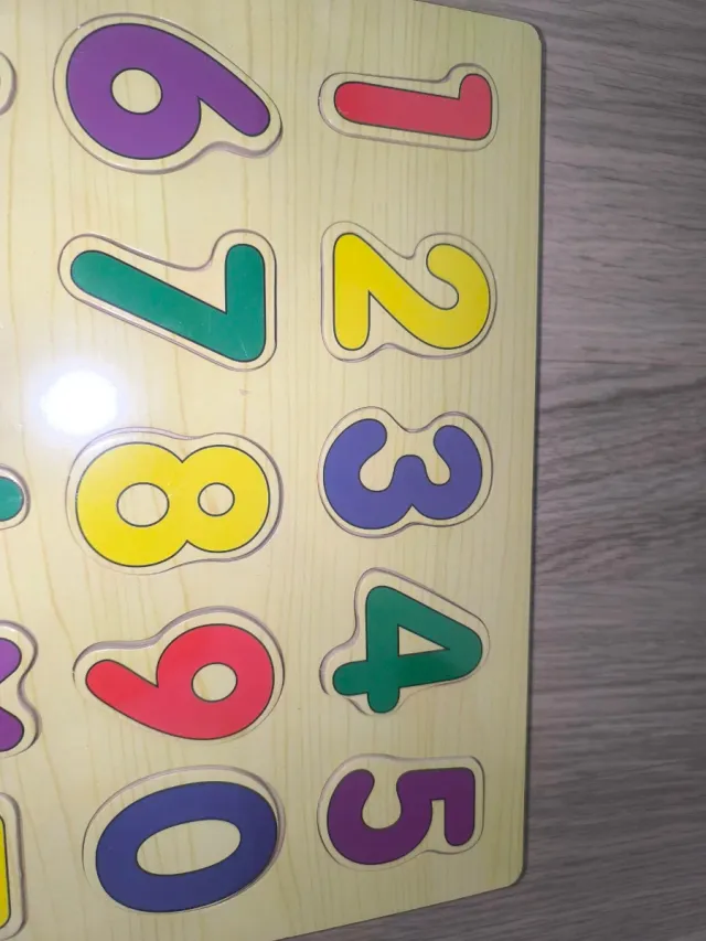 Puzzle Números Madera Nuevo