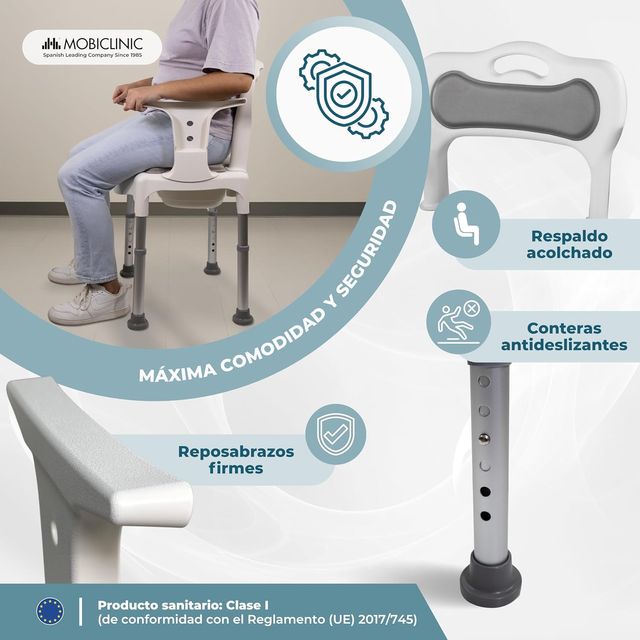 SILLA WC REGULABLE 6 NIVELES ORINAL 3.5L CONFORT