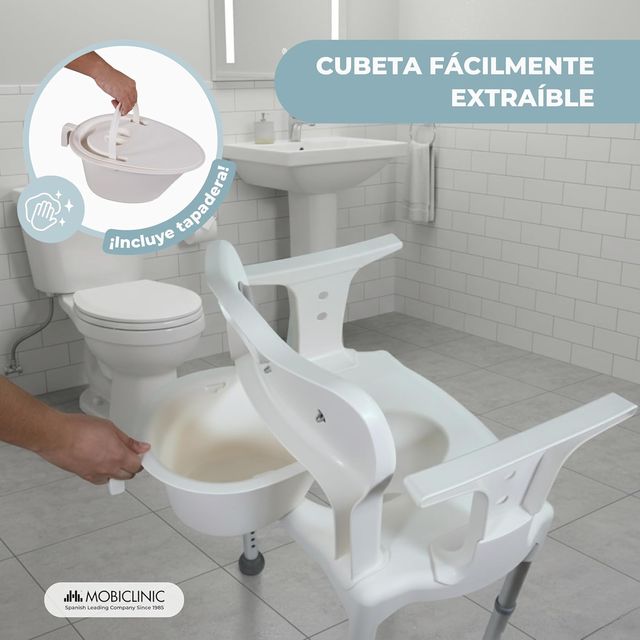 SILLA WC REGULABLE 6 NIVELES ORINAL 3.5L CONFORT