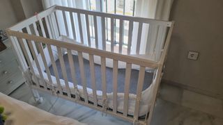 Cuna colecho madera blanca