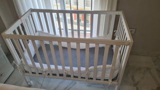 Cuna colecho madera blanca