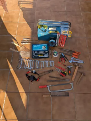 Pack Lote caja herramientas brocas hilti escofina