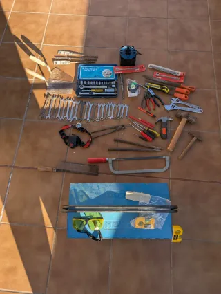Pack Lote caja herramientas brocas hilti escofina