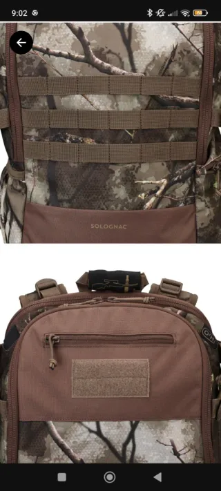 Mochila Caza Solgnac Treetermic 45L Porta Rifle