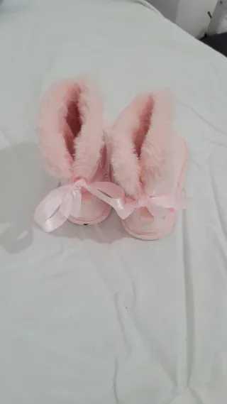 Stivaletti rosa con pelliccia