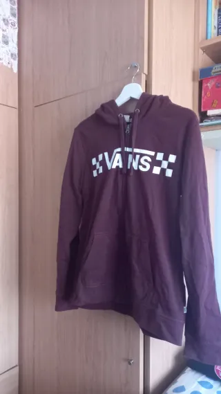 Sudadera Vans Mujer Talla M Burdeos
