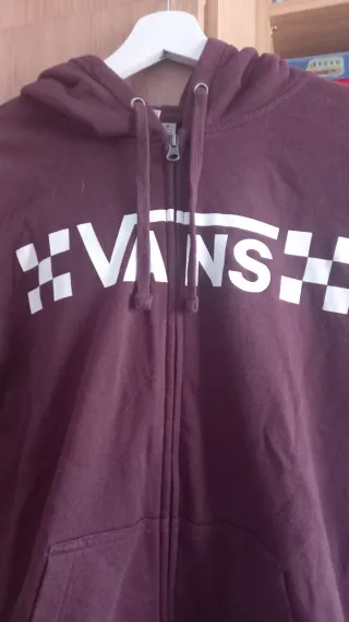 Sudadera Vans Mujer Talla M Burdeos
