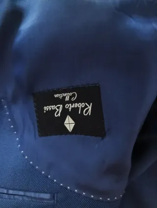 Traje de hombre azul