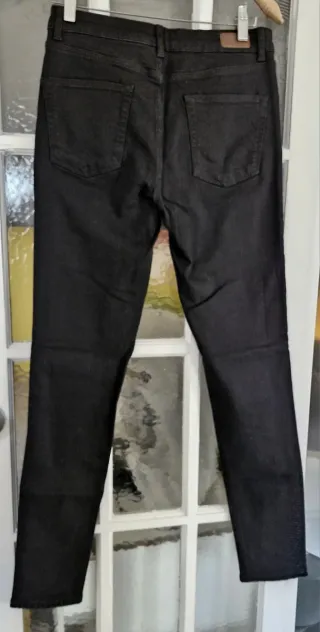 Pantalón vaquero negro slim Kiabi T.40/30L