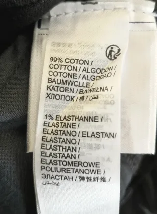 Pantalón vaquero negro slim Kiabi T.40/30L