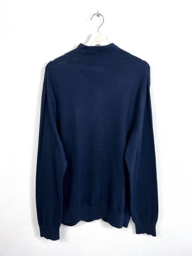 Felpa Nautica Blu con Cerniera a Mezzo Busto Classica Retrò