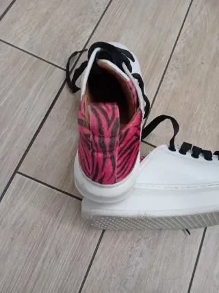 Scarpe donna Sarangellini rosa e bianche