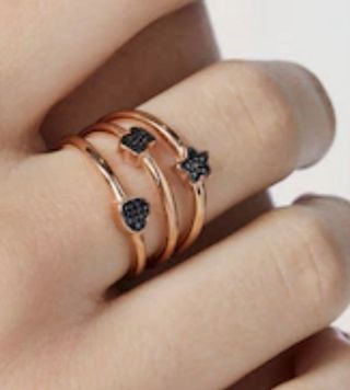 ANILLO DE PLATA VERMEIL ROSA TOUS. Nuevo.