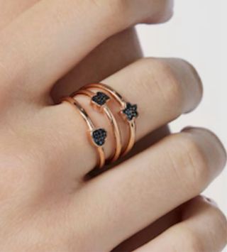 ANILLO DE PLATA VERMEIL ROSA TOUS. Nuevo con caja.