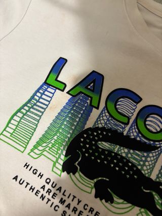Camiseta Lacoste Blanca Talla M