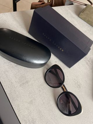 Occhiali da sole Ralph Lauren neri e oro