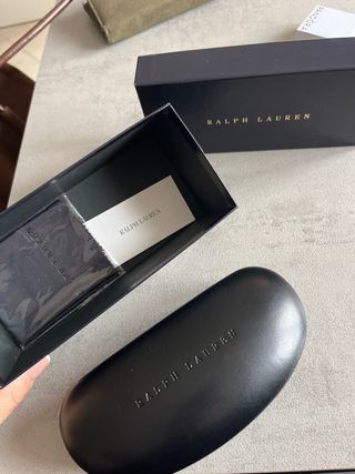 Occhiali da sole Ralph Lauren neri e oro