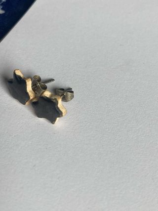 Pendientes de cerámica negros