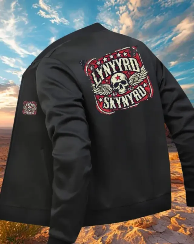 Chaqueta Bomber Lynyrd Skynyrd Negra