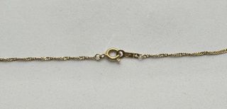 Cadena Singapour de oro de 18k, 2.27 g, 46 cm.