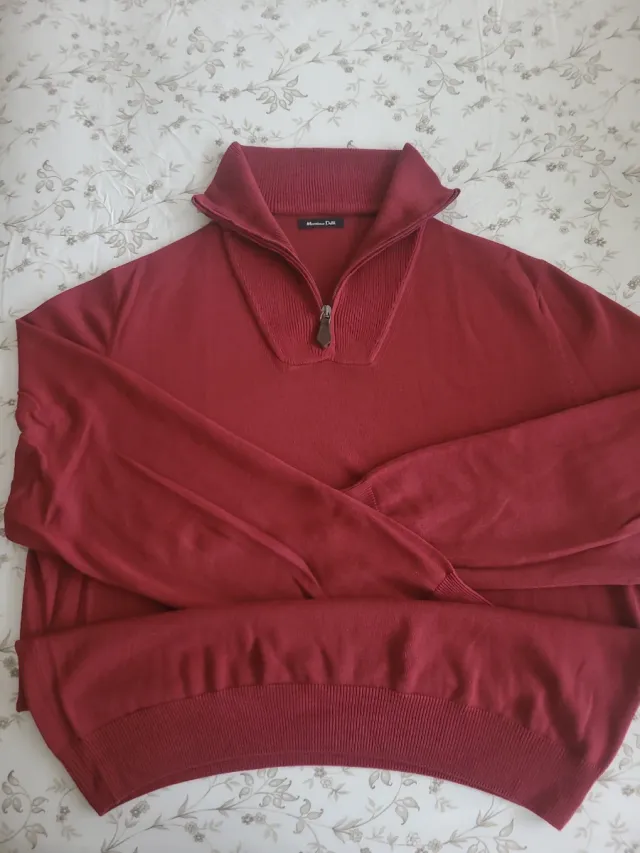 Jersey Hombre Massimo Dutti granate