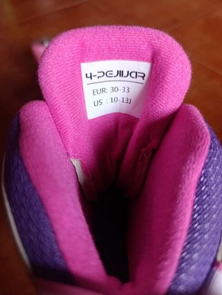 Patines infantiles talla ajustable con luces