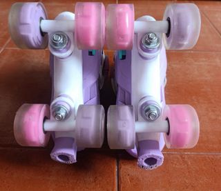 Patines infantiles talla ajustable con luces