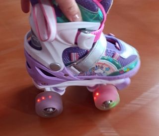 Patines infantiles talla ajustable con luces